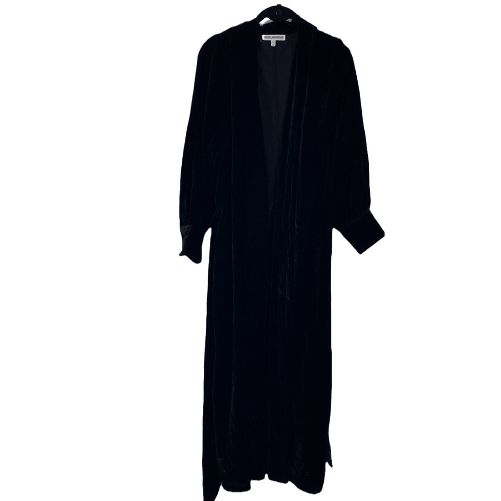 Good American lone crushed robe black new no tags